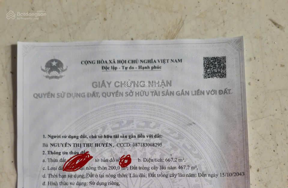 Bán đất tại mỹ hòa, tháp mười, đồng tháp, 2 tỷ 150, 667 m2 có 200m2 tc