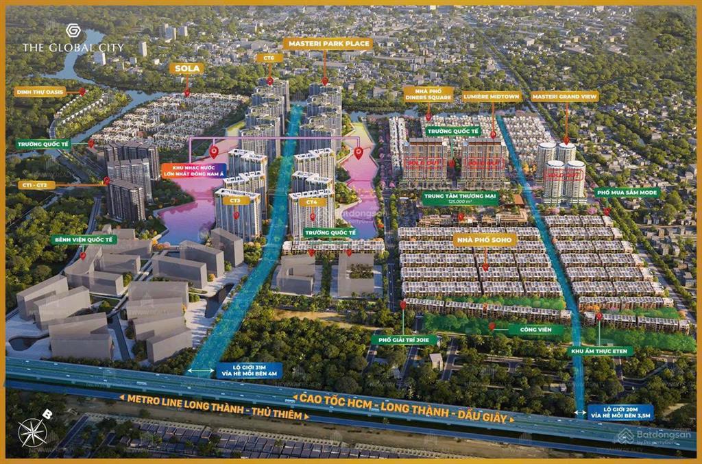 Biệt thự sola đảo ánh dương the global city giỏ hàng chọn lọc cđt