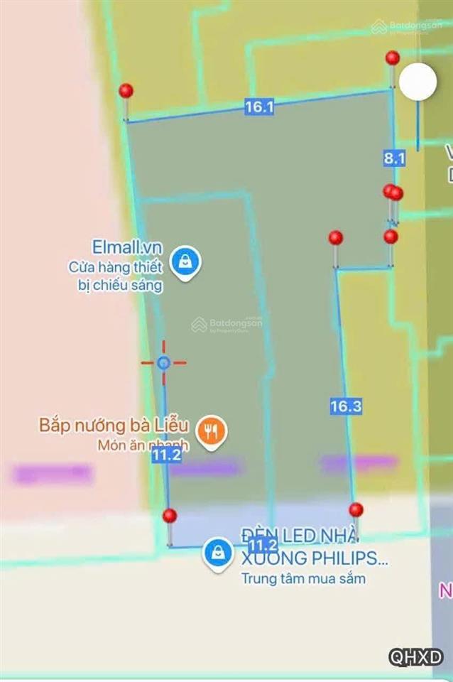 Lô đất mt đường điện biên phủ diện tích đất 338m2 dtsd 950m2 ngang 11m2 nở hậu 16m1