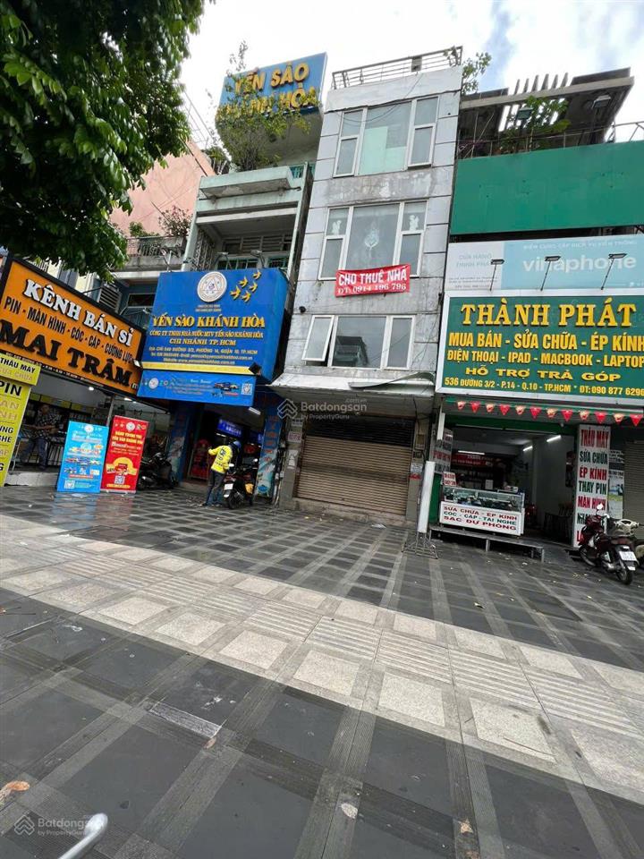 Góc 3 mặt tiền ba tháng hai, phường 14, quận 10. diện tích 4x25m giá 36 tỷ