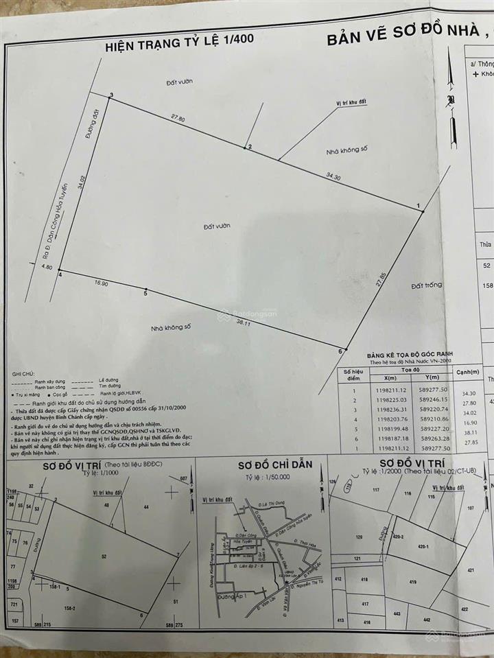 2000m2 quách điêu dương công khi ngang 34x55 18tr5/m2