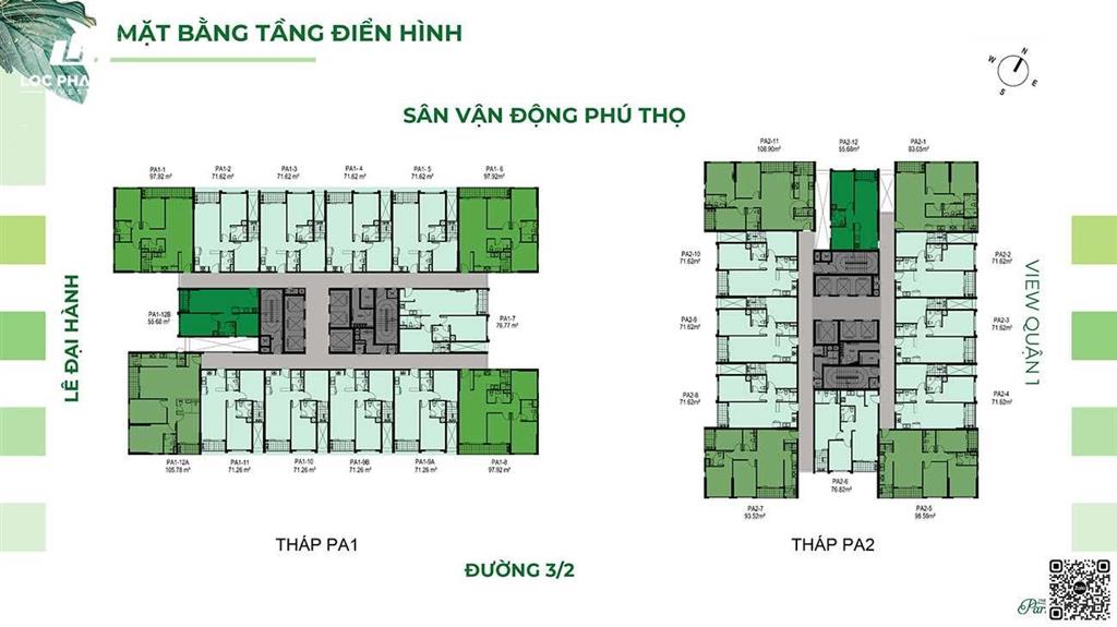 Căn hộ 2pn the park avenue tầng cao view thành phố siêu đẹp