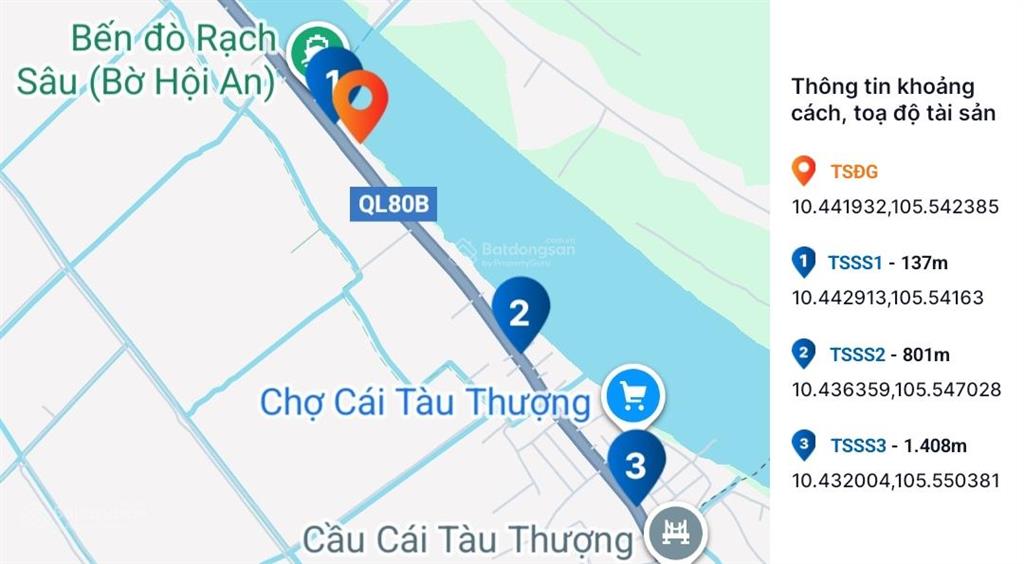 Ngân hàng bán trực tiếp đất 361,8m2 tại xã hội an, huyện chợ mới, an giang 01992874