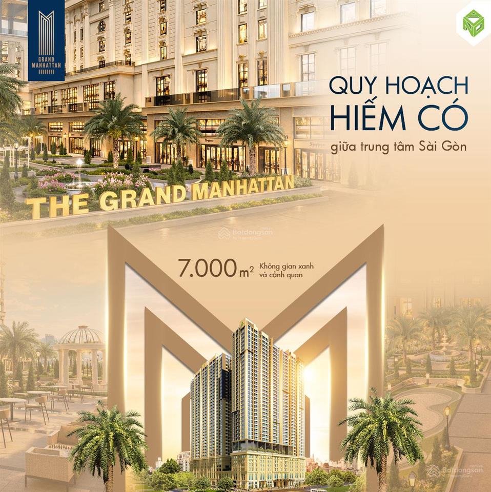 The grand manhattan 2pn tầng 22, view phú mỹ hưng, tặng chỗ đậu xe định danh, trả trước 6,66 tỷ