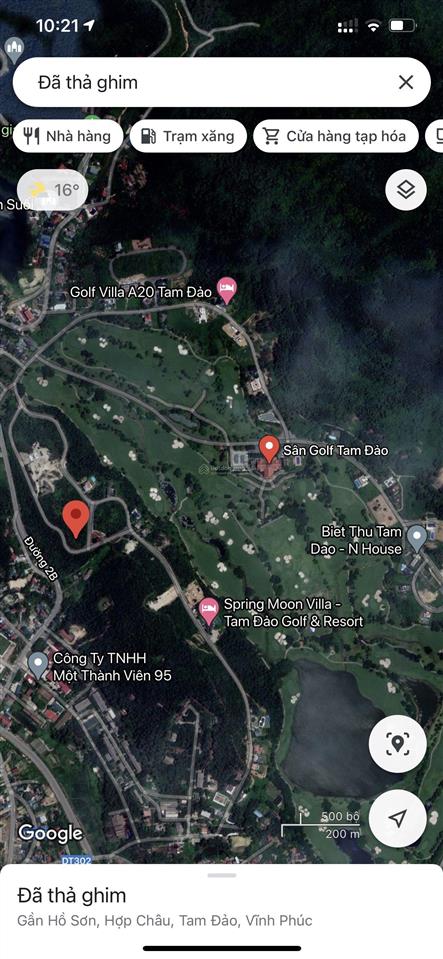 Đầu tư bền vững sinh lời dài hạn bán gấp lô đất thuộc khu biệt thự sân golf tam đảo