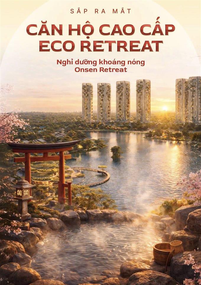 Căn hộ khoáng nóng onsen đầu tiên tại eco retreat nhận booking sớm ưu tiên chọn căn 50tr/bk