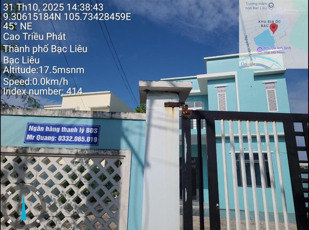 Ngân hàng bán trực tiếp nhà phố tại td58 tbd34, khu đô thị mới, phường 1, bạc liêu03590241