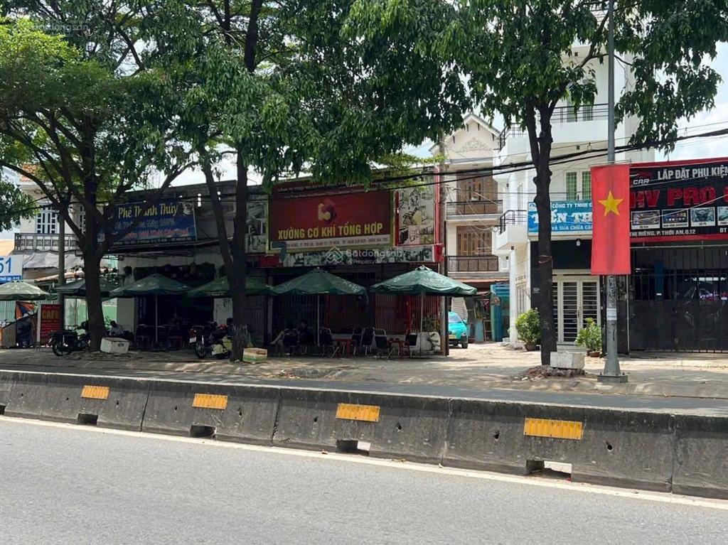 Bán nhà mặt tiền đường lê thị riêng phường thới an quận 12 nhà cấp bốn dt 6,6 x 20