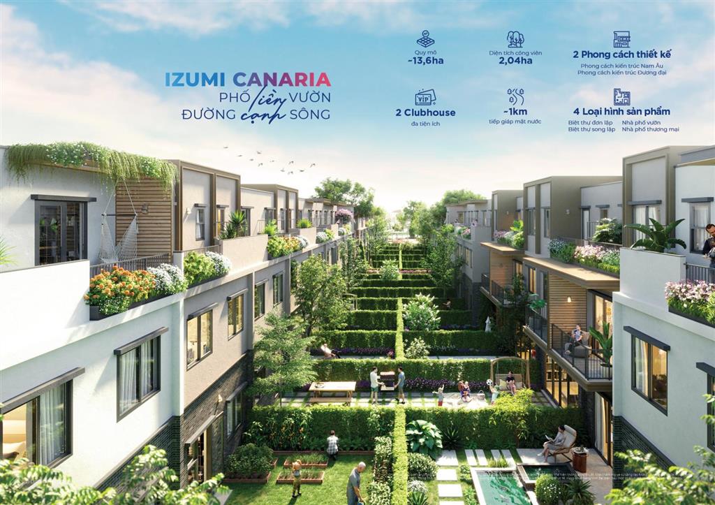 Bán nhà phố izumi city biên hòa giá từ 7,8 tỷ, trực tiếp từ cđt, thanh toán giãn 36 tháng