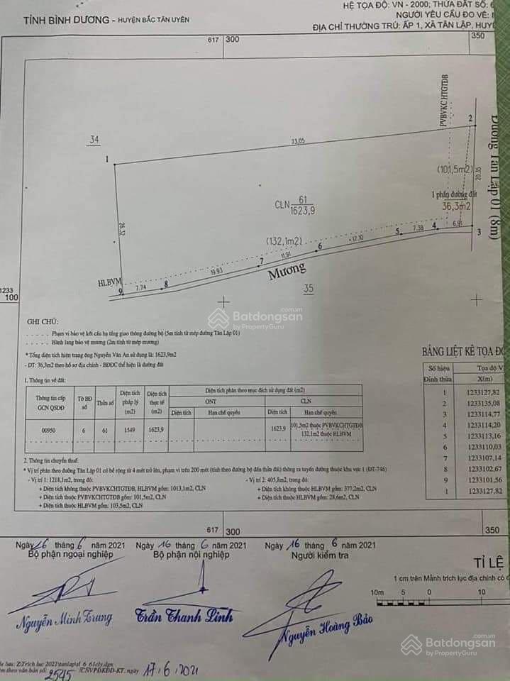 Bán đất mặt tiền đường nhựa lớn xe công chạy giá hơn 5 triệu/m2 tại tân lập, bắc tân uyên
