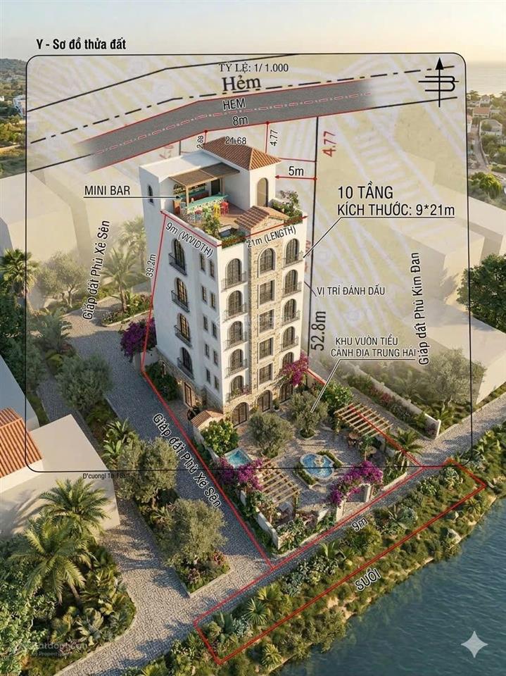 Bán lô 574m2 phố du lịch trần hưng đạo, chuyển sẵn thương mại dịch vụ, xây cao 10 tầng cực kỳ đẹp.