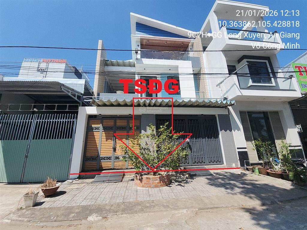 Bán nhà đất tại thửa đất số 109 110, p. mỹ phước, tp. long xuyên, 162m2, view đẹp 04631731