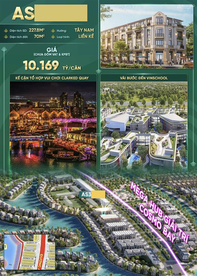 Hiếm có 1 căn nhà phố 70m² tại vinhomes green paradise cần giờ giá 10.1 tỷ. không có căn thứ 2