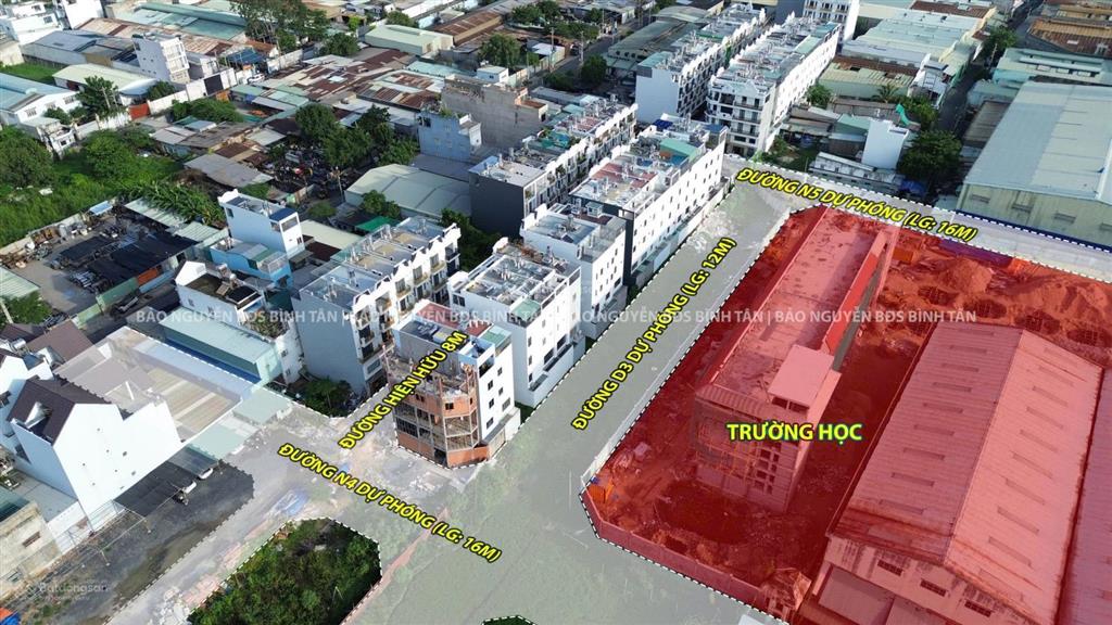 Đất góc 2 mặt tiền khu đồng bộ hương lộ 2 đối diện trường học gần coopmart 5x14m giá tốt 6,2 tỷ shr