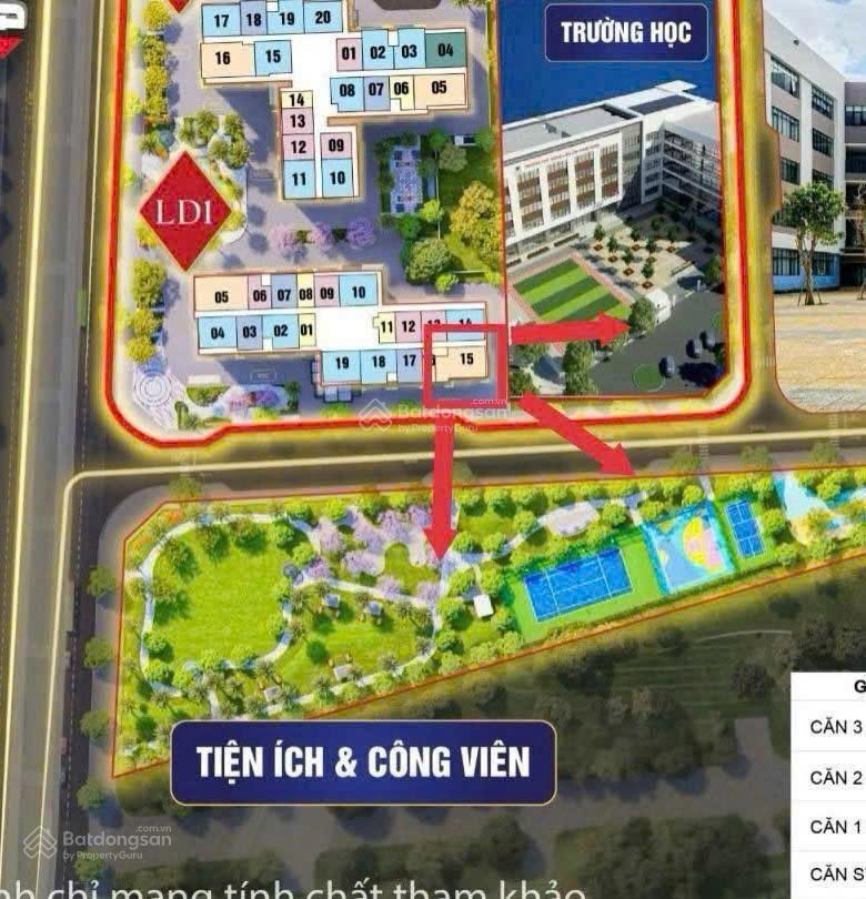 Bán ld1xx15 dt 81.4m2 tầng trung lô góc view công viên, giá chỉ 5.0x tỷ