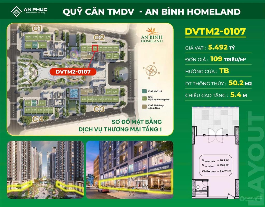 Bán shop chân đế an bình homeland hà đông, giá chỉ 5,x tỷ. kinh doanh 24/7