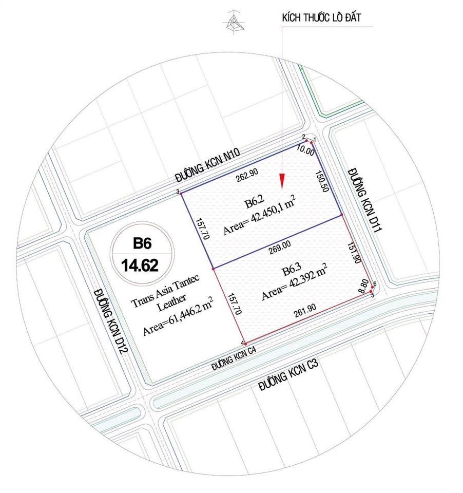 Bán 42.000m2 đất khu công nghiệp hoà phú vĩnh long