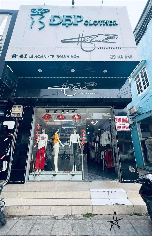 Bán đất tặng nhà lê hoàn trục kinh doanh buôn bán thanh hóa