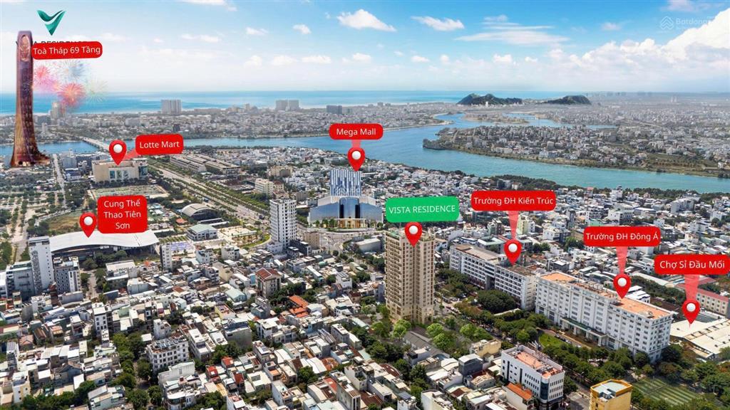 Căn hộ vista siêu trung tâm nội thất cao cấp 2pn, giá siêu tốt chỉ 61 triệu/m2