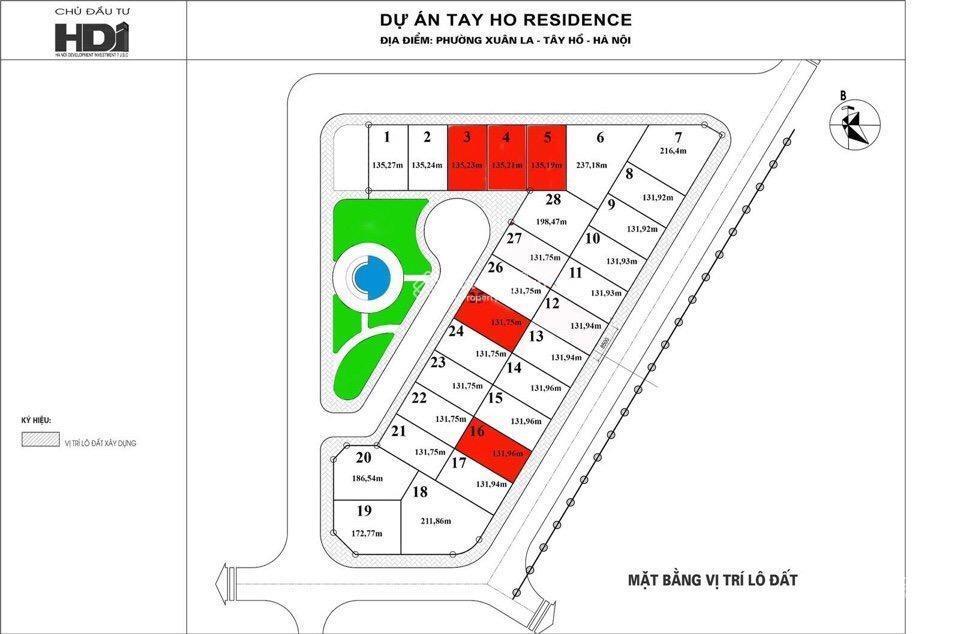 Bán lô biệt thự hdi tây hồ dt 132m2 hướng đông nam, hoàn thiện mặt ngoài sẵn sổ giao dịch