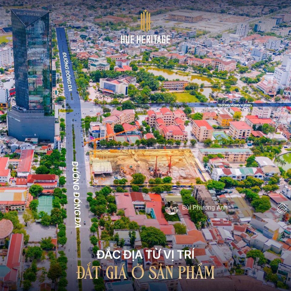Căn hộ 3pn nghe anh chị, vị trí trung tâm tp huế hue heritage đối diện vincom, giá hấp dẫn nhất