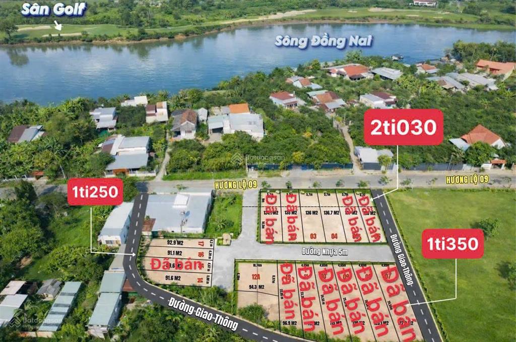 Đất nền mặt view sông đồng nai. giá f0 đầu tư