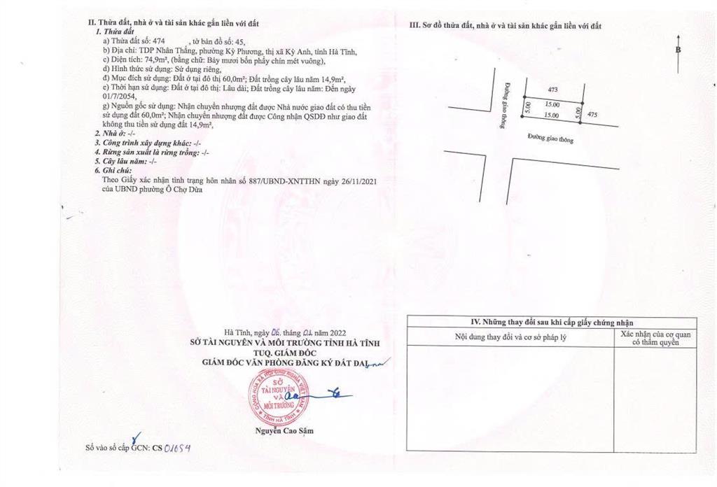 Bán căn góc ngã tư 3 mặt tiền giá 560triệu với mặt tiền 5m, gần formosa và vinfast