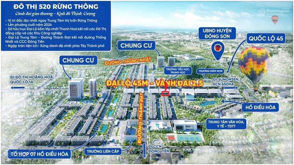 Chính chủ (thật) bán nhanh lô hh2 mb520 rừng thông, đông sơn, thanh hoá