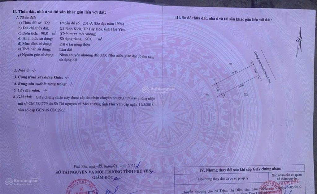 Vợ chồng mình có lô đất trung tâm tp tuy hòa cần bán