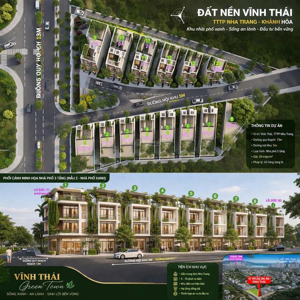 Mở bán khu đất nền vĩnh thái nam nha trang. chỉ 100tr khách hàng sở hữu ngay đất full thổ cư