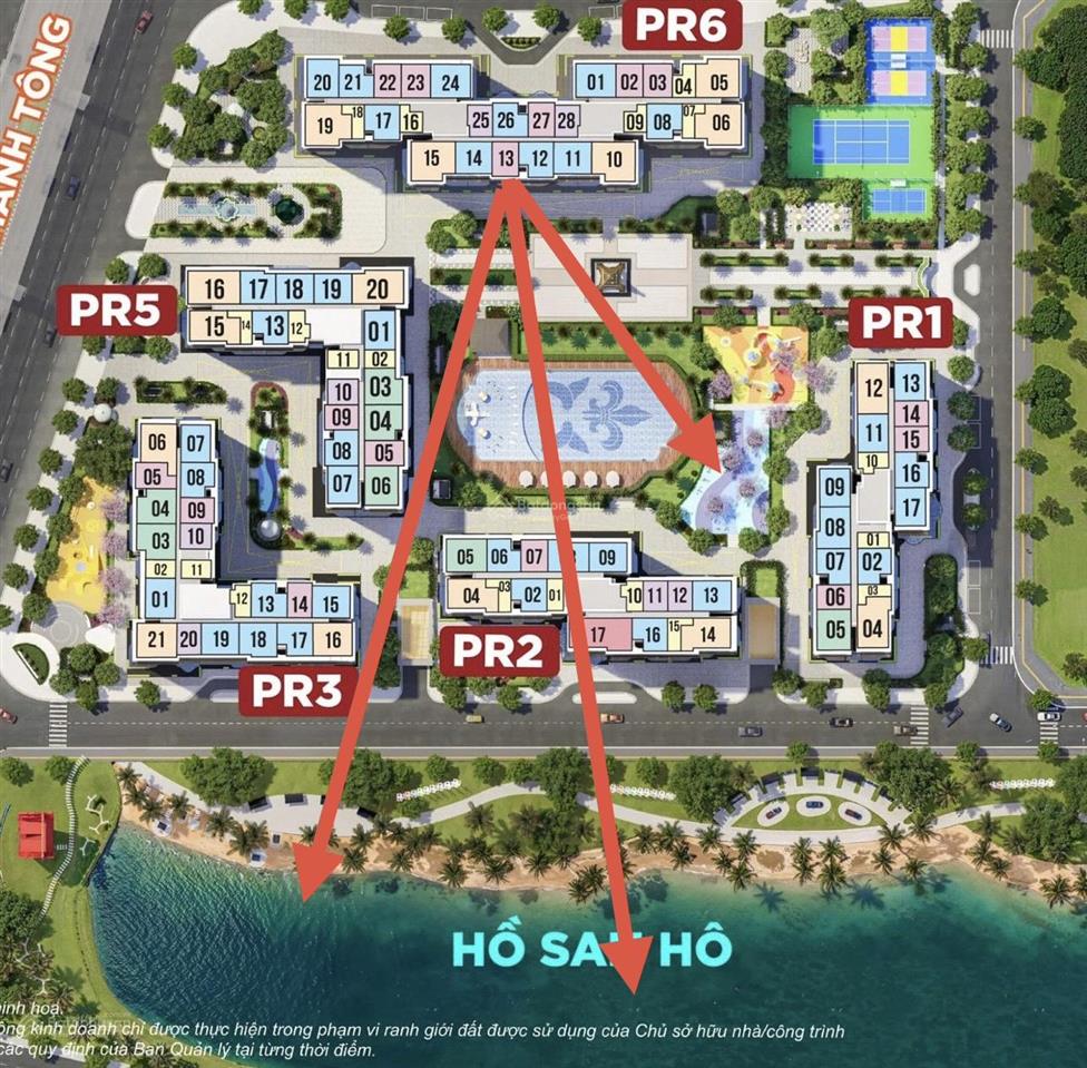 Căn đẹp giá tốt! bán nhanh căn 1 ngủ 49,2m² pr6 tầng cao view sông, giá 3,28 tỷ tốt như khu s!