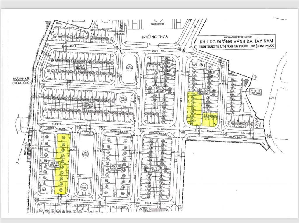 Bán đất nền dự án trung tín 1, 3,85 tỷ, 194,6m2, tại nguyễn huệ, thị trấn tuy phước