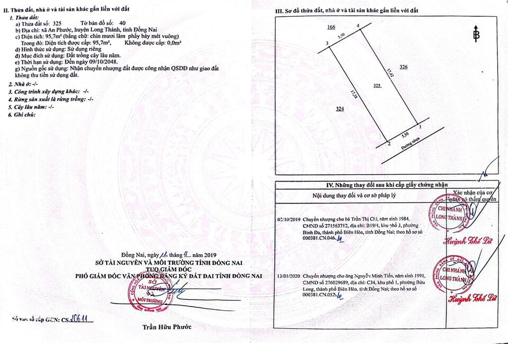 Chủ cần tiền bán gấp bán đất tại lò gạch nước trong, 1,1 tỷ, 95,7 m2