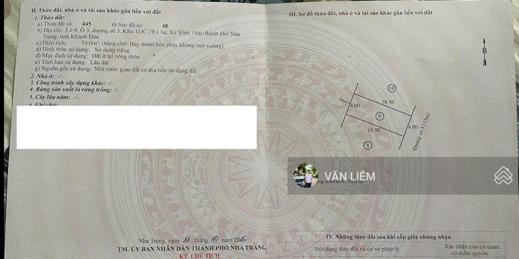 Chủ cần bán lô đất khu tđc đất lành, đường trước 13m giá bán 3.5 tỷ bao sang tên