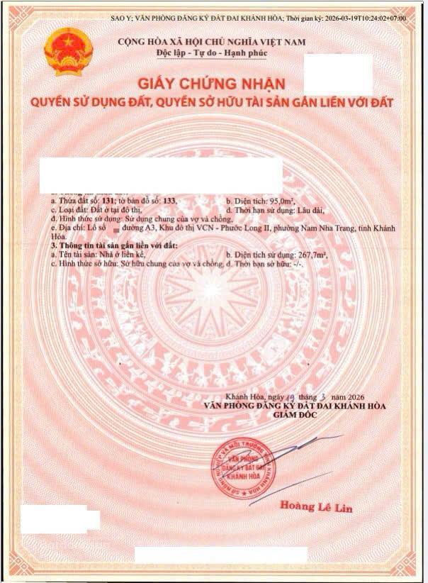 Bán nhà 3.5 tầng vcn phước long 2, nha trang kề góc cực đẹp, sổ hồng lâu dài ngang 6m siêu đẹp