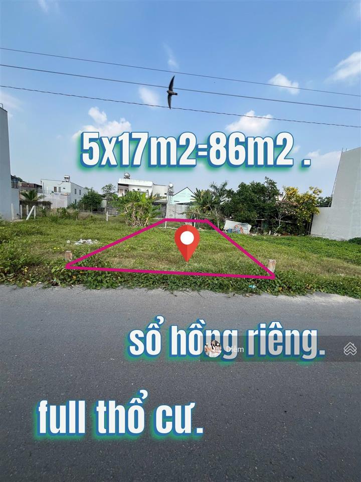 Chủ ngộp cắt lỗ lô đất đ.tỉnh lộ 2 tân thông hội, dt 86m2 full thổ cư giá 1 tỷ, sổ hồng riêng