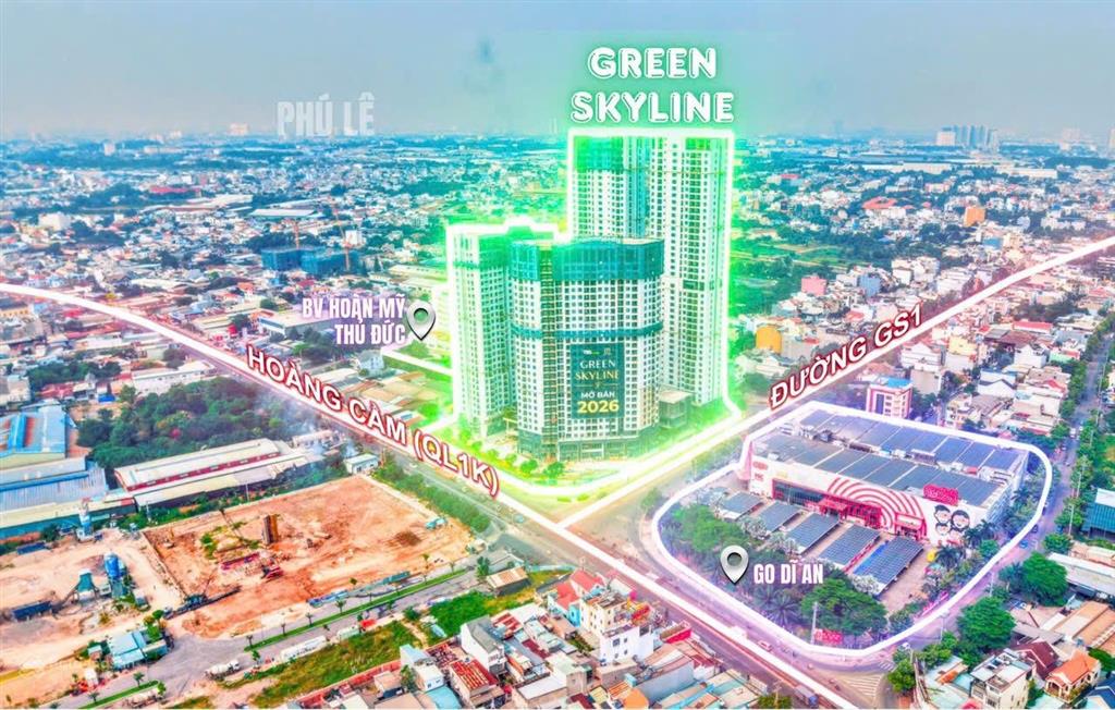 Green skyline căn góc 2pn 66m² tầng 10, view đẹp, nhận nhà t10, đối diện siêu thị go, tbs