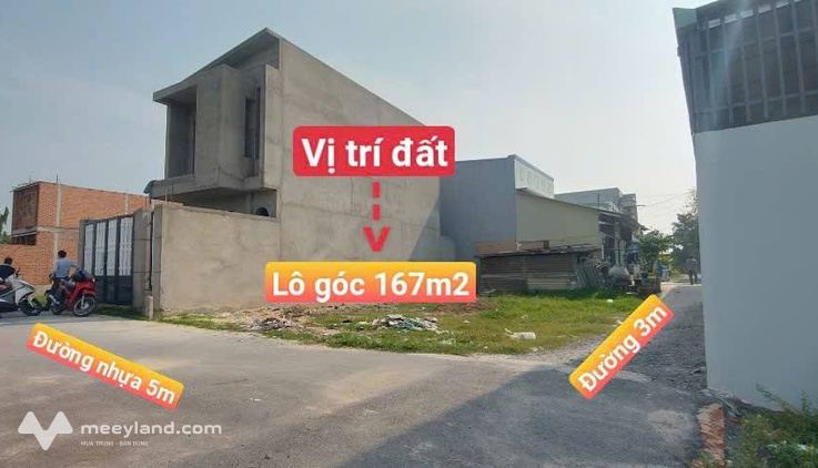 Bán lô góc 2 mặt tiền kinh doanh - 167m2 - giá đầu tư - Tân Thông Hội - Củ Chi