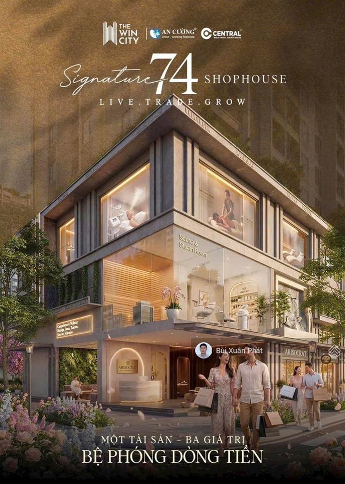 Shophouse the win city, thu nhập dòng tiền cao chỉ tt 10%, bank lãi 3,3%/năm
