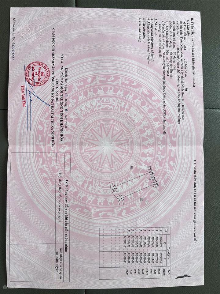 Chính chủ bán nhanh lô đất ninh tây, ninh hoà cách ql 26 1,5km, gần nút giao lên xuống cao tốc
