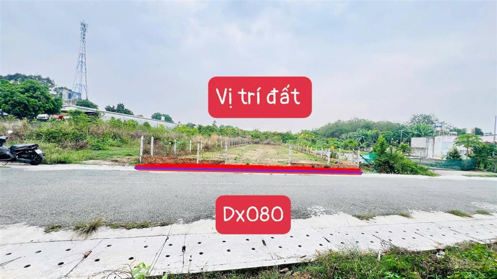 Chủ giảm mạnh 12tỷ5 còn 11tỷ5 đất mặt tiền dx080 đối diện bệnh viện 1500g siêu hiếm và vip