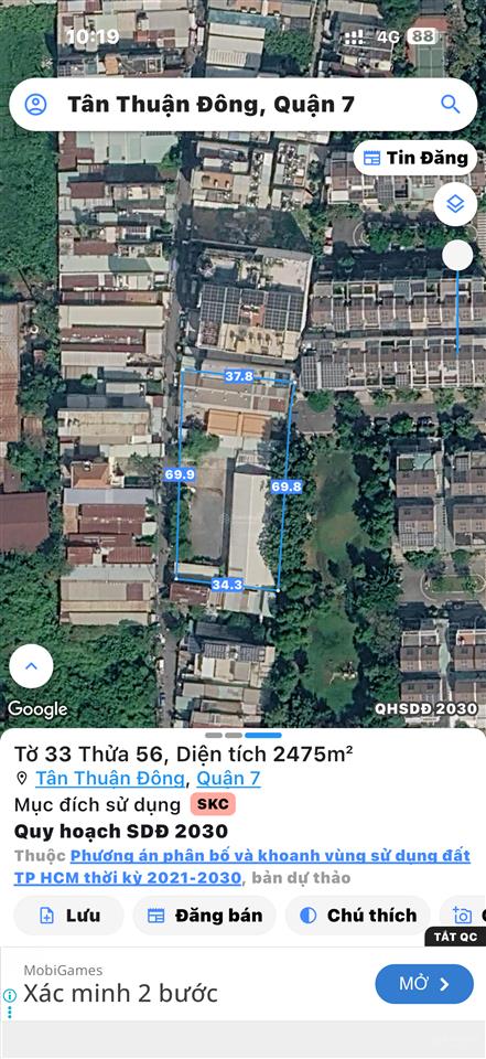 Chính chủ bán kho xưởng quận 7 dt 2.475m² mt 70m đang cho phim trường và shopee thuê ổn định
