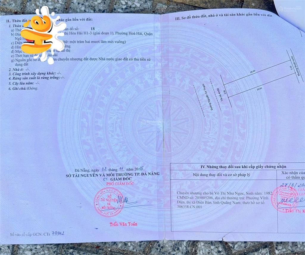 Bán nhanh lô đất đường nguyễn cơ thạch biển sơn thủy, đường 7m5, giá chỉ 9 tỷ