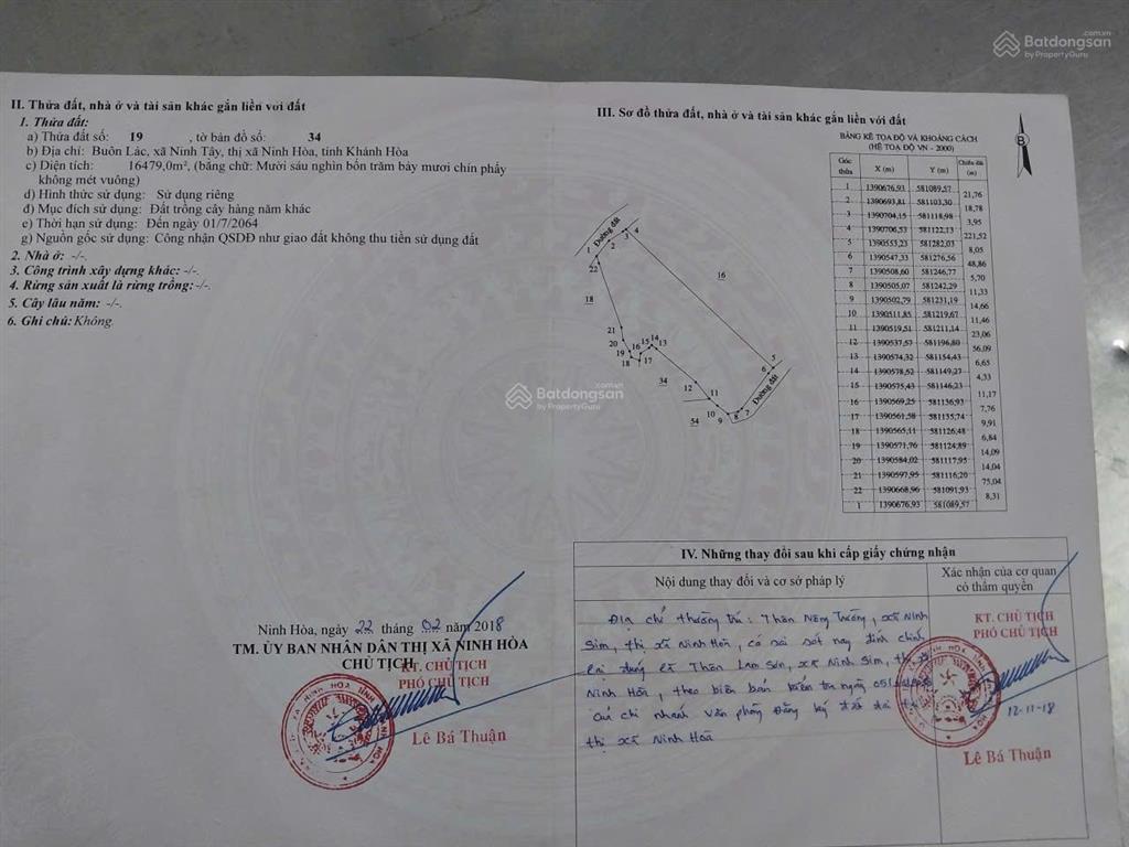 Cần đẩy nhanh lô đất tại thôn buôn lác, xã tây ninh hòa (ninh tây), khánh hòa