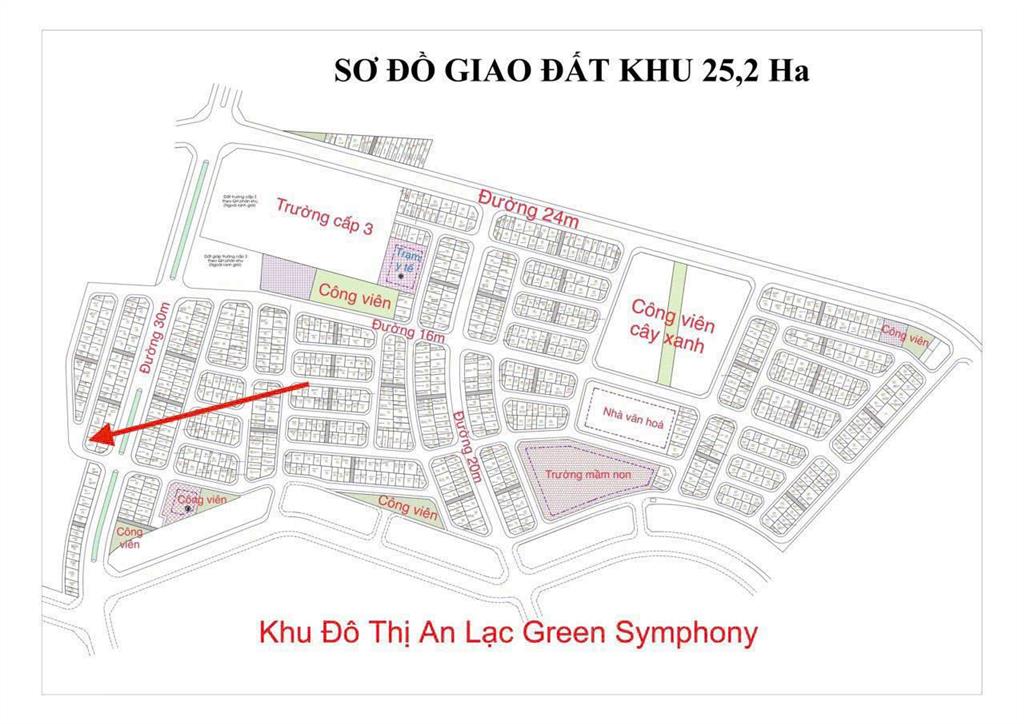 Chủ gửi em bán lô 46,6m², khu 25ha vân canh, đường trước nhà rộng 20m và thoáng, gía nhỉnh 9 tỷ