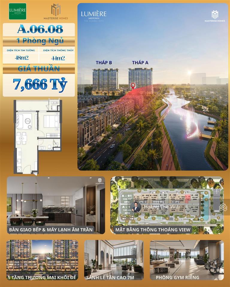 Còn lại căn 1pn view nhạc nước giá gốc cđt 7,666 tỷ 0932 778 *** nhận thông tin chi tiết
