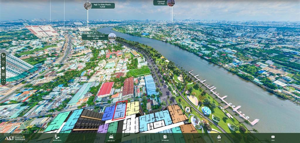 Bán căn hộ view sông sài gòn, landmark 81 da a&t saigon riverside a12 tầng trung siêu đẹp