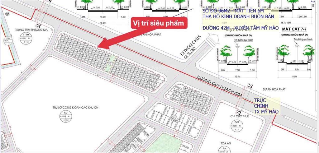 Bán đất giãn dân phú đa phường bần mặt đường vũ văn cẩn đối diện kđt hoà phát