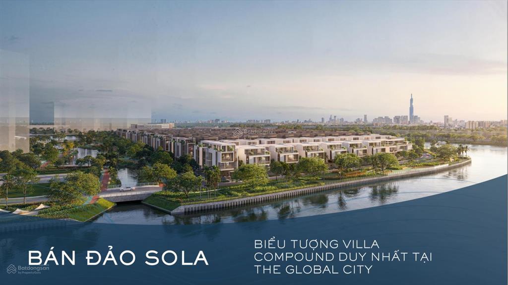 Bán cặp song lập tại bán đảo sola tại da global khu compound khép kín 3 mặt sông giá bán 126tỷ