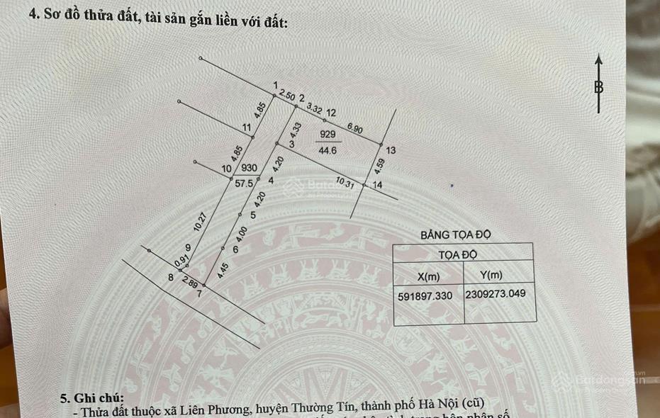 Chính chủ bán đất xã hồng vân, thôn phương quế, 2,73 tỷ, 45m2, nở hậu, pháp lý đầy đủ